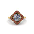 Diamond Floral Infinity Engagement Ring - Brinley No. 46