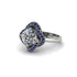 Diamond Floral Infinity Engagement Ring - Brinley No. 63