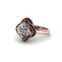 Diamond Floral Infinity Engagement Ring - Brinley No. 32