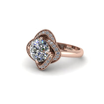 Diamond Floral Infinity Engagement Ring - Brinley No. 2 image 1