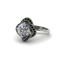 Diamond Floral Infinity Engagement Ring - Brinley No. 33 image 1