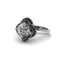 Diamond Floral Infinity Engagement Ring - Brinley No. 33