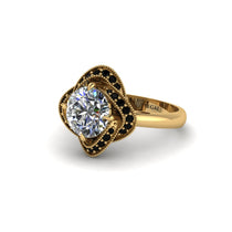 Diamond Floral Infinity Engagement Ring - Brinley No. 31 image 1