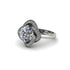 Diamond Floral Infinity Engagement Ring - Brinley No. 3 image 1