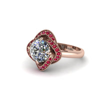 Diamond Floral Infinity Engagement Ring - Brinley No. 47 image 1