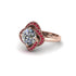 Diamond Floral Infinity Engagement Ring - Brinley No. 47