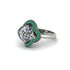Diamond Floral Infinity Engagement Ring - Brinley No. 18