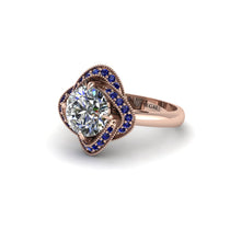 Diamond Floral Infinity Engagement Ring - Brinley No. 62 image 1