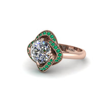 Diamond Floral Infinity Engagement Ring - Brinley No. 17 image 1