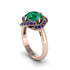 Emerald Floral Infinity Engagement Ring - Brinley No. 65 image 2