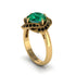 Emerald Floral Infinity Engagement Ring - Brinley No. 34 image 2