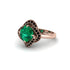 Emerald Floral Infinity Engagement Ring - Brinley No. 35 image 1