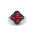 Ruby Floral Infinity Engagement Ring - Brinley No. 42 image 3