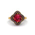 Ruby Floral Infinity Engagement Ring - Brinley No. 70 image 3