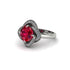Ruby Floral Infinity Engagement Ring - Brinley No. 12 image 1