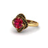 Ruby Floral Infinity Engagement Ring - Brinley No. 40