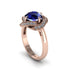 Sapphire Floral Infinity Engagement Ring - Brinley No. 14