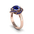 Sapphire Floral Infinity Engagement Ring - Brinley No. 74
