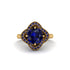 Sapphire Floral Infinity Engagement Ring - Brinley No. 73