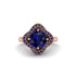 Sapphire Floral Infinity Engagement Ring - Brinley No. 74 image 3
