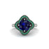 Sapphire Floral Infinity Engagement Ring - Brinley No. 30 image 3