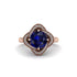 Sapphire Floral Infinity Engagement Ring - Brinley No. 14
