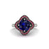 Sapphire Floral Infinity Engagement Ring - Brinley No. 60 image 3