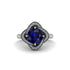 Sapphire Floral Infinity Engagement Ring - Brinley No. 15