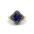 Sapphire Floral Infinity Engagement Ring - Brinley No. 29