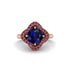 Sapphire Floral Infinity Engagement Ring - Brinley No. 59