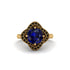 Sapphire Floral Infinity Engagement Ring - Brinley No. 43