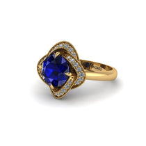 Sapphire Floral Infinity Engagement Ring - Brinley No. 13 image 1
