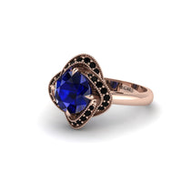 Sapphire Floral Infinity Engagement Ring - Brinley No. 44 image 1