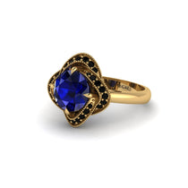 Sapphire Floral Infinity Engagement Ring - Brinley No. 43 image 1