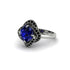Sapphire Floral Infinity Engagement Ring - Brinley No. 45