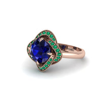 Sapphire Floral Infinity Engagement Ring - Brinley No. 29 image 1