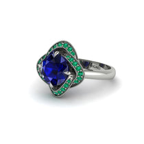 Sapphire Floral Infinity Engagement Ring - Brinley No. 30 image 1