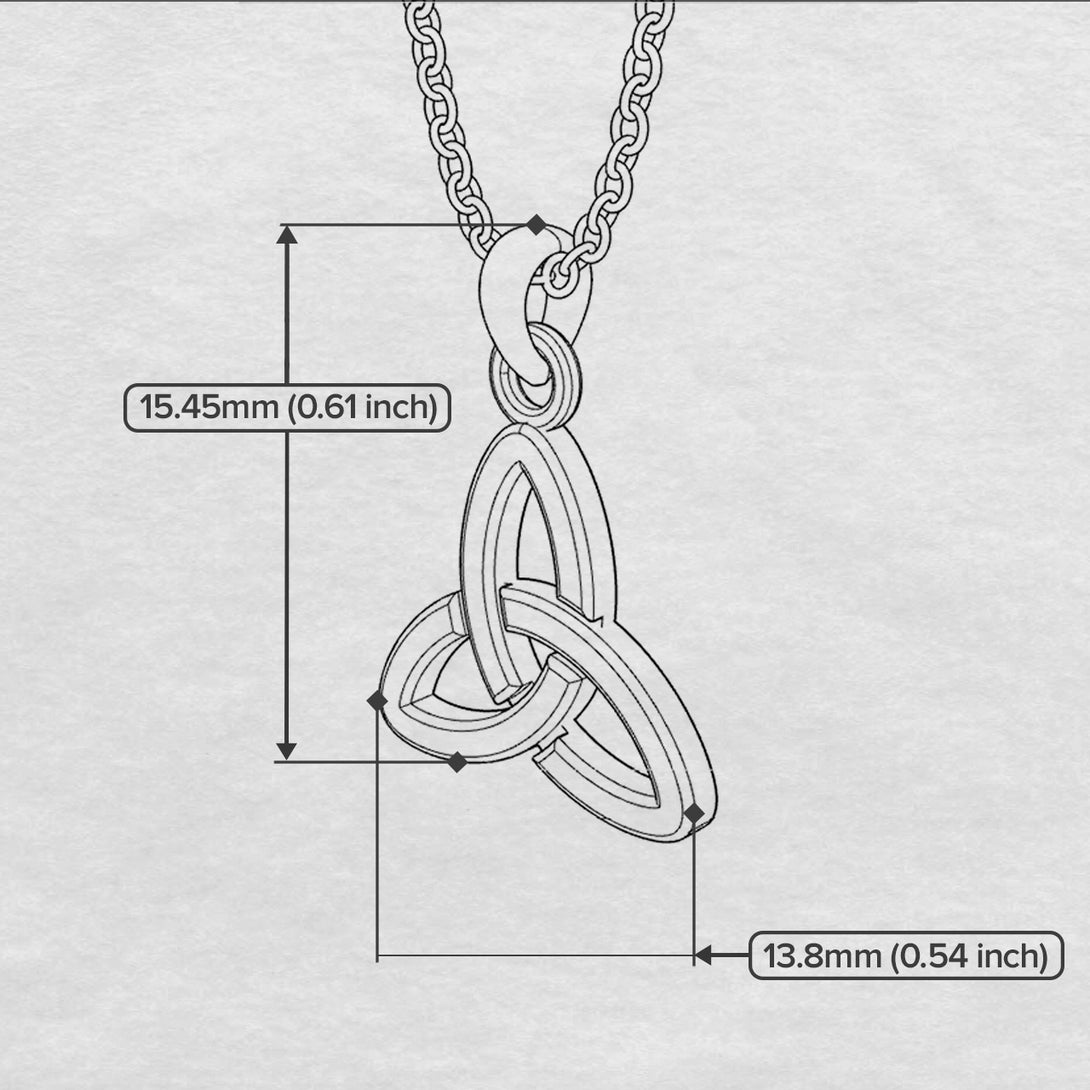 Handcrafted Luxury Gold Celtic Knot Pendant - Freya No. 3