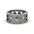 Diamond Geometric Elegance Gold Wedding Ring - Darby No. 3