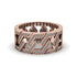Diamond Geometric Elegance Gold Wedding Ring - Darby No. 2