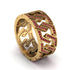 Ruby Geometric Elegance Gold Wedding Ring - Darby No. 10