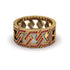 Ruby Geometric Elegance Gold Wedding Ring - Darby No. 10 image 3