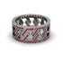 Ruby Geometric Elegance Gold Wedding Ring - Darby No. 12 image 3