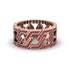 Ruby Geometric Elegance Gold Wedding Ring - Darby No. 11 image 1