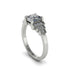 Diamond Geometric Princess Cut Engagement Ring - Thea No. 3