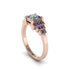 Diamond Geometric Princess Cut Engagement Ring - Thea No. 62