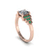 Diamond Geometric Princess Cut Engagement Ring - Thea No. 17 image 2
