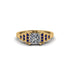 Diamond Geometric Princess Cut Engagement Ring - Thea No. 61 image 1