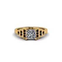 Diamond Geometric Princess Cut Engagement Ring - Thea No. 31 image 1