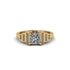 Diamond Geometric Princess Cut Engagement Ring - Thea No. 1 image 1